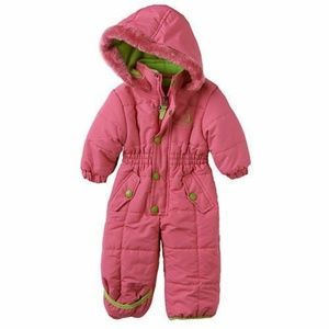 Rugged Bear Infant Girl Pram Snowsuit Coverall